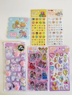 正規品 ウォーター タイル ぷくキラ 6点セット たまごっち リラックマ