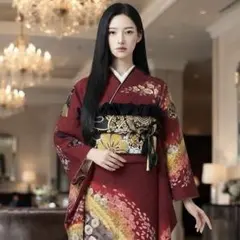 振袖フルセット(7点)・辻が花・作家物・落款有り・手絞り・手描き友禅