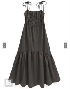 GRL リボンストラップギャザーキャミワンピース[tg671]