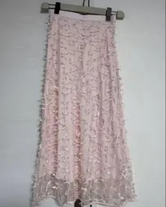 FURFUR リボンマテリアルスカート ピンクのサムネイル