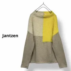 Jantzen ジャンセン　パッチワークニット　切り替えニット　ふわふわニット