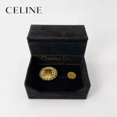 CELINE セリーヌ トリオンフ クリスタル ブローチ 未使用 レシート有 CELINE セリーヌ トリオンフ クリスタル ブローチ 未使用 レシート有
