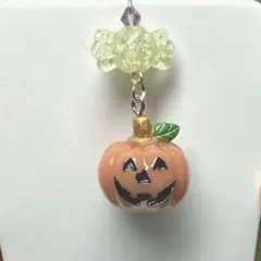 ハロウィン カボチャ　ジャコランタン　キャンディ　チャーム　キーホルダー　新品