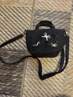 Tocca リボン付き ショルダーバッグ ブラックのサムネイル