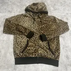 archive レオパード　ジップパーカー　フーディ　y2k ベロア生地