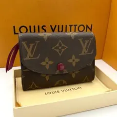 ルイヴィトン　ロザリ　モノグラム　フューシャ　コインケース　ミニ財布