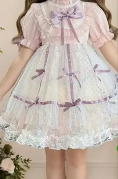 プリンセス　パーティードレス　ラベンダー90〜100cm 発表会　誕生日　結婚式