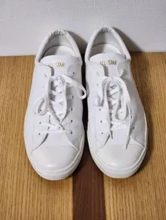 コンバース オールスター クップ レザー ox ホワイト 中古