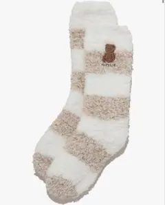 ジェラートピケ ベアさがらメランジ２ボーダーソックス