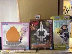 ワンピース フィギュアセット くま　ボニー　パシフィスタ3点