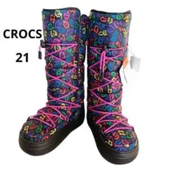 新品タグ付　クロックスブーツ　ｗ５／21cm　レディース／ジュニア　防寒　雪