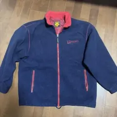 DESCENTE フリースジャケット ネイビー/レッド