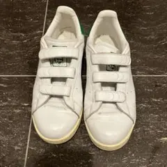 アディダス スタンスミス ベルクロ ホワイト×グリーン 【24.5cm】