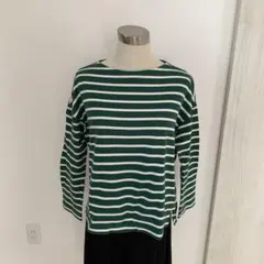 UNIQLO ストライプ 長袖 Tシャツ ボートネックMサイズ