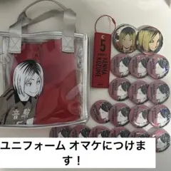 ハイキュー!! クリアバッグ オールスター缶バッジ 孤爪研磨