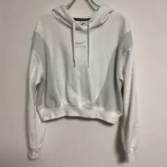 Nike AIR ナイキ クロップドフーディ パーカートレーナー ホワイト M