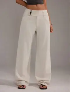 ワイドパンツ オフホワイトSHEIN TALL