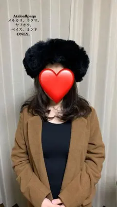 ベビーアルパカ100%使用 ロシアン帽 メーテル