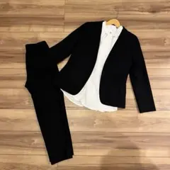 【anySiS】ダークネイビースーツセット パンツスーツ　新品ブラウスつき