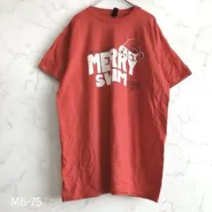 GILDAN speedo MERRY SWIM Tシャツ M 半袖 赤 レッド