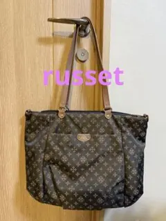 russet　2way ナイロントートバッグ 　グレーピンク