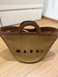 超美品』MARNI マルニ かごバッグ ブラウン ラージ TROPICALIA - メルカリ