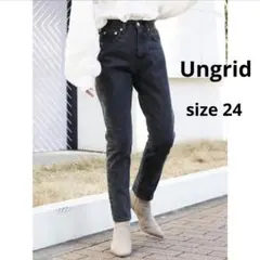 ☆美品☆アングリッド☆ハイウエストスリムデニムパンツ☆テーパード☆スキニー☆24