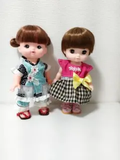 メル、ソランちゃんハンドメイド 甚平風セットとワンピースの2点セットです