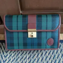 ラルフローレンタータンチェック クラッチバッグ