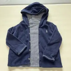 ラルフローレン　ネイビー リバーシブル　フード付きパーカー　80cm〜90
cm