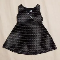 【新品未使用】ベビー80 冠婚葬祭　上品　フォーマルワンピース＆白タイツ