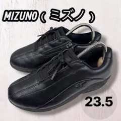 ミズノ 23.5 LD40 ZERO サイドジップ ウォーキングシューズ 黒のサムネイル