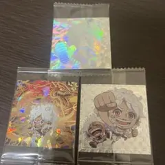 ワンピース シールウエハース 3種セット　ルフィ