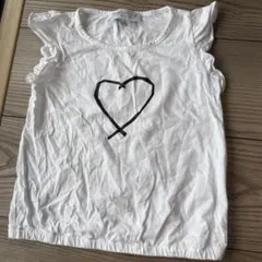 agnès b. ハートプリント タンクトップ 4 ans