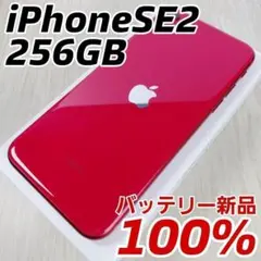 iPhone SE2 256GB SIMフリー バッテリー新品100% レッドのサムネイル