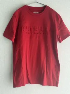 【OUTDOOR 】立体エンボスロゴ Tシャツ レッド Sサイズのサムネイル