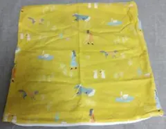 unicoクッションカバー イエロー 動物柄