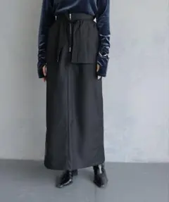 ＆g'aime ナイロンドッキングペプラムスカートのサムネイル