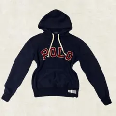 Polo ネイビー フード付きパーカー
