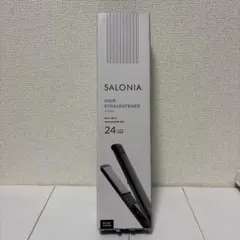 SALONIA ヘアストレートナー ブラック 24mm
