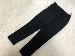 薄手　ストレッチ　ライン　ダンス　カジュアルパンツ　黒 パンツ　Lのサムネイル