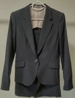 美品 グレー セットアップ スーツ 就活 AOKI レミュー S M