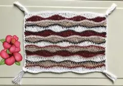 ✳︎波模様の和風なドイリー✳︎