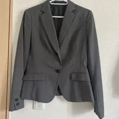 COMME CA ISM グレー ストライプ テーラードジャケット Lサイズ