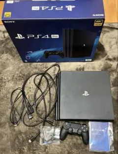 SONY PS4 Pro 1TB 本体 ジェットブラック 一式完備 箱アリ