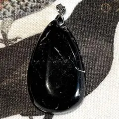 ⭐️強力⭐️チベット産 大粒 天然 モリオン 黒水晶 ペンダント 07