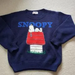 Familiar スヌーピー セーター 120 ネイビー　ファミリア　ニット