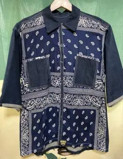 デカサイ visvim デニムシャツ サイズ5 バンダナ柄 - メルカリ