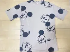ミッキーマウス 総柄 プリント 半袖Tシャツ
