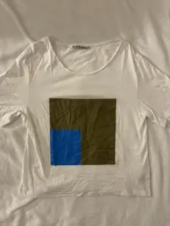Acne Studios スクエアプリント 半袖Tシャツ ホワイトのサムネイル